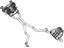 Mopar 68276648AA Muffler & Pipe, Passenger Side