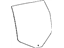 Mopar 55113618AB Glass Rear Door