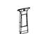 Mopar 5KU86HDAAA Molding B Pillar Includes Items 5 Cap, 6 Clip, 7 Screw