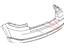 Mopar 1AM25TZZAC Fascia Rear Primed Includes Item 10