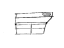 Mopar PR16SW1 Moulding, Rear Door Bodyside