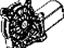 Mopar 68004818AB Window Motor, Rear Passenger Side