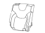Mopar 6ST12LA3AD Cover Rear Seat Back Right