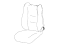 Mopar 7FL12LA3AA Cover Front Seat Back