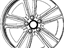 Mopar 1ZV90DD5AA Wheel Aluminum