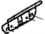 Mopar MR348021 License Bracket, Rear