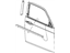 Mopar 4806060AC Weatherstrip Front Door Belt Outer