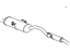 Mopar 4881332AH Muffler W/Tpipe