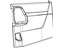 Mopar 68030693AA Weatherstrip Sliding Door