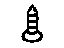 Mopar MF453094 Scuff Plate Screw, Black