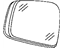 Mopar 68082632AB Mirror Glass, Front Passenger Side