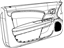 Mopar 1SX551L1AB Panel Front Door Trim