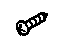 Mopar MS450925 Bezel Screw, Black, Front